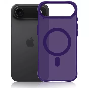 3MK Smoke MagCase lila Apple iPhone 15 Pro Max-hoz – áttetsző MagSafe hátlap