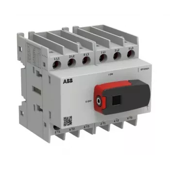 ABB OT Plus OT25G1-6BS25 A terheléskapcsoló, G1 keret, 6 pólusú, kézi fogantyúval