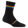 Darn Tough női Prism Micro Crew Lightweight Cushion zokni - fekete