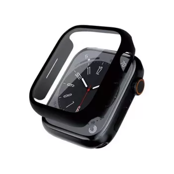 Crong Hybrid Watch tok Apple Watch 44mm-hez (fekete)