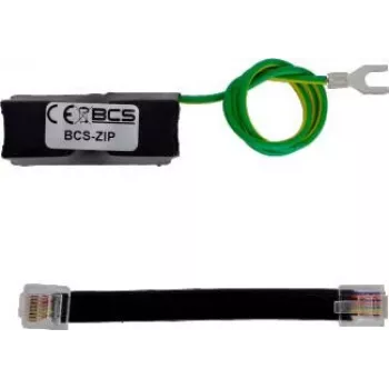 BCS-ZIP Ethernet túlfeszültség-védelem PoE és Gigabit-LAN hálózathoz – 90 W-ig, 2 kA, alumínium ház