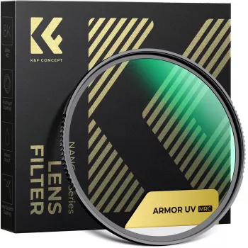 KF Nano-X MRC UV-szűrő 77mm – fokozott ultraibolya-védelem, ultravékony repülőgép-alumínium keret, japán AGC üveg, 28 rétegű többrétegű bevonat