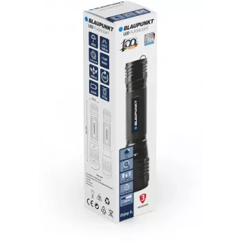Blaupunkt BT-FL8066 LED zseblámpa zoommal, 1600 lm (BLAUPUNKTBT-FL8066)