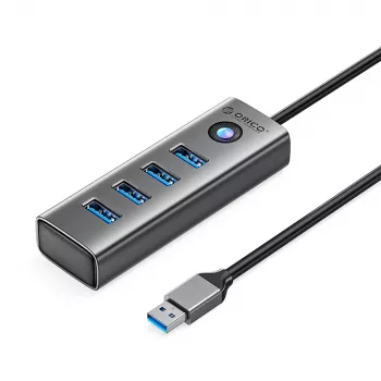 ORICO PDD4U-U3 4 portos USB 3.0 hub - szürke