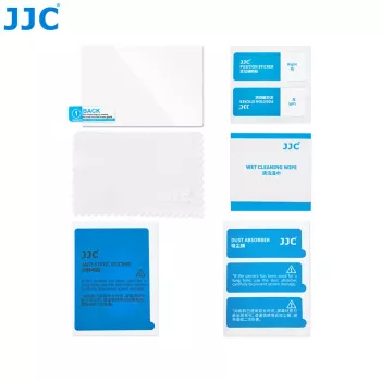JJC GSP-XE5 edzett üveg LCD képernyővédő Fujifilm X-E5-höz - 9H keménység, 0,3mm, 2,5D lekerekített élek, oleofób bevonat, buborékmentes felhelyezés