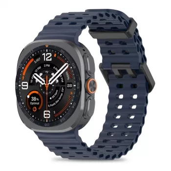 Tech-Protect Iconband Pro szilikon szíj Samsung Galaxy Watch Ultra 1/2 47mm-hez kék
