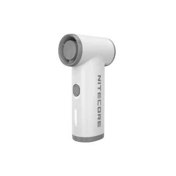 Nitecore NEF Nano hordozható ventilátor fehér - USB-C újratölthető, 3 sebességfokozat, 2500 mAh akkumulátor