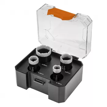 NEO TOOLS gyémánt lyukfűrész készlet 18/22/27/35 mm, 4 részes