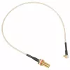 MikroTik ACMMCXRPSMA 0,26 m MMCX - RP-SMA dugó koaxiális pigtail-kábel, 50 Ohm, RG178, fekete