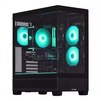 ACN Actina View 7500F gamer PC - AMD Ryzen 5 7500F, 16GB DDR5, 500GB NVMe SSD, Radeon RX 7600 XT 16GB, 650W tápegység, operációs rendszer nélkül