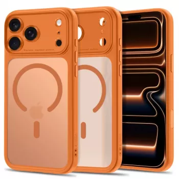 TECH-PROTECT MagPeak MagSafe tok iPhone 17 Pro / 18 Pro készülékhez - matt Cosmic Orange