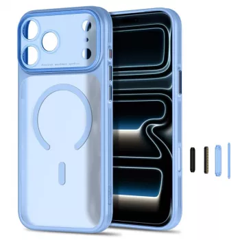 TECH-PROTECT MagPrime MagSafe tok iPhone 17 Pro / 18 Pro készülékhez, matt világoskék
