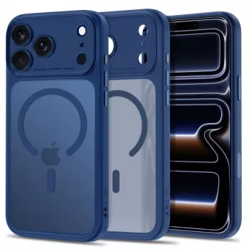TECH-PROTECT MagPeak MagSafe tok iPhone 17 Pro Max / 18 Pro Max készülékhez, matt sötétkék