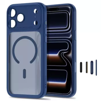 TECH-PROTECT MagPeak MagSafe tok iPhone 17 Pro Max / 18 Pro Max készülékhez, matt sötétkék