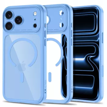 TECH-PROTECT MagPeak MagSafe átlátszó tok iPhone 17 Pro Max / 18 Pro Max - világoskék