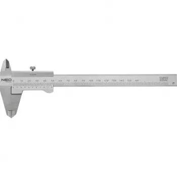 NEO TOOLS DIN-tanúsított tolómérő, 150 mm, rozsdamentes acél