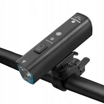 ROCKBROS V9M-1000 1000 lumen USB-C újratölthető első kerékpárlámpa - fekete