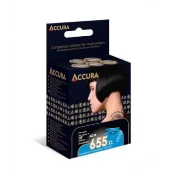Accura kompatibilis tintapatron HP 655XL (CZ110AE) - fekete, 550 oldal, 23 ml