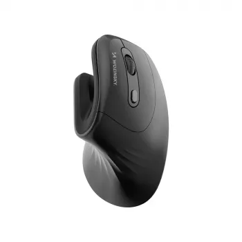 WOZINSKY WWM-1076 ergonomikus függőleges vezeték nélküli egér, 3600 DPI, fekete