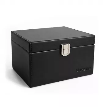 Wozinsky WPB-R16 RFID-jelblokkoló kulcsdoboz rekeszekkel 16x12x9 cm - fekete