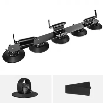 ROCKBROS XP1003 tapadókorongos tetőcsomagtartó kerékpártartó 3 kerékpárhoz - fekete