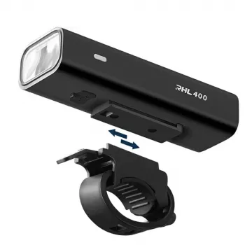ROCKBROS RHL400 első kerékpárlámpa 400 lm USB-C fekete