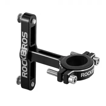 ROCKBROS KS-416 alumínium állítható kulacstartó-adapter - fekete