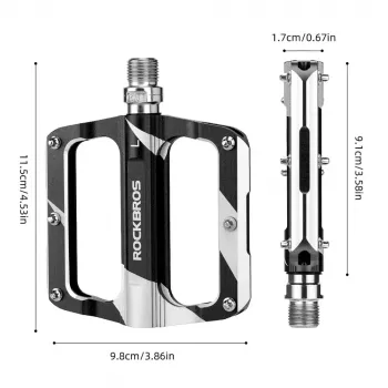 ROCKBROS K306-BK MTB alumínium pedál, fekete