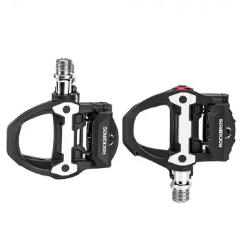 Rockbros P602 SPD-SL kompatibilis kattanós pedál országúti kerékpárokhoz - fekete