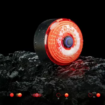 ROCKBROS C52-2 könnyű nyeregtáska 250 mAh lámpával, zöld
