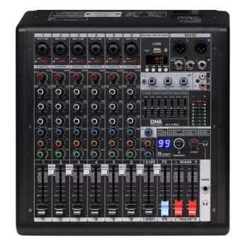 DNA Professional HLC 6 MK2 analóg hangkeverő 6 csatornával és 16 digitális effekttel
