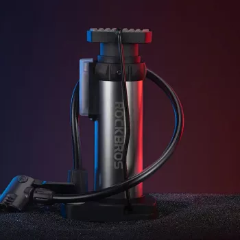 Rockbros 4522L ultrakönnyű kerékpáros lábpumpa, fekete