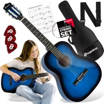 SUPRIMO CG34 BB koncertgitár 3/4 méret 36 inch Blueburst