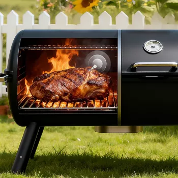METAPEN Meatmeet X Pro Bluetooth/Wi-Fi konyhai hőmérő app-pal grillhez, sütőhöz, füstölőhöz - fekete