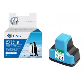G&G HP 363 XL kompatibilis nagy kapacitású ciánkék tintapatron (C8771EE)