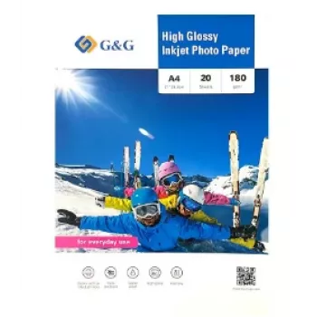 G&G Ninestar fotópapír A4, 180 g/m², 20 lap (20287)