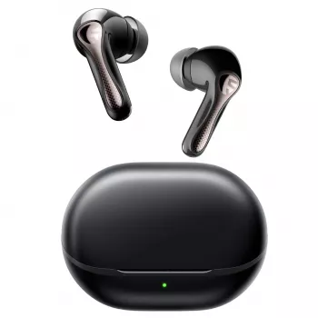 Soundpeats Air5 Pro vezeték nélküli fülhallgató hibrid ANC-vel, LDAC, Bluetooth 5.3, fekete