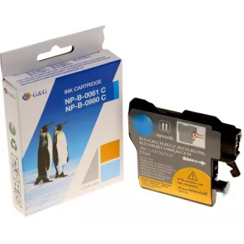 G&G Ninestar nagy hozamú fekete tintapatron Brother LC-980/LC-1100 kompatibilis (XXL, 20 ml, 600 oldal)