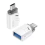 XO NB256B OTG adapter USB-A aljzat USB-C dugóra, fehér (NB256B)