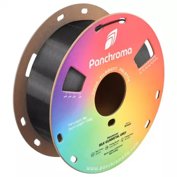 Polymaker Panchroma PLA Silk 3D nyomtató filament, 1,75 mm, 1 kg, Gunmetal Grey