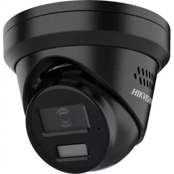 Hikvision 8 MP 4K UHD turret hálózati kamera AcuSense és Smart Hybrid Light funkcióval, 2,8 mm fix gyújtótávolság, fekete