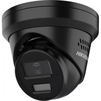 Hikvision 8 MP 4K UHD turret hálózati kamera AcuSense és Smart Hybrid Light funkcióval, 2,8 mm fix gyújtótávolság, fekete