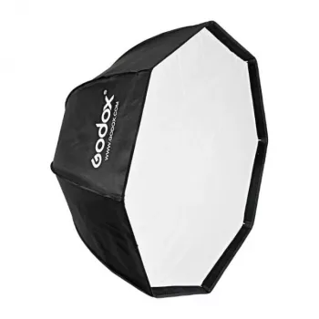 Godox SB-UBW95 95cm nyolcszögletű esernyős softbox Bowens csatlakozóval, ezüst belsővel, diffúzorokkal és hordtáskával