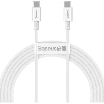 Baseus Superior Series USB-C - USB-C kábel 100W 2m fehér
