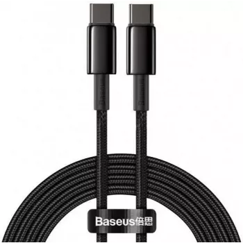 Baseus Tungsten Gold USB-C - USB-C kábel 100W PD 2m fekete
