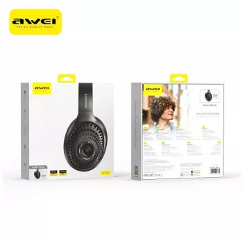 AWEI AT30 Bluetooth 6.0 vezeték nélküli fejhallgató, fekete