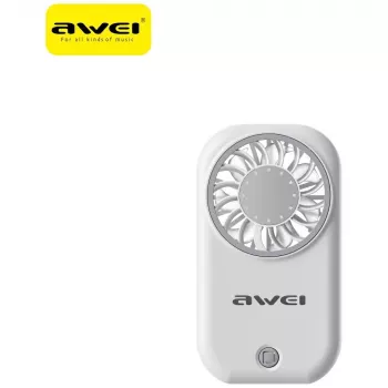 AWEI F57 kézi ventilátor, fehér