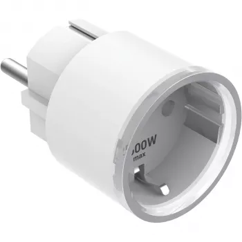 Jackery x Shelly Smart Plug Pro Wi-Fi energiafigyelő konnektor, 16A, 3680W, Alexa és Google Assistant, fehér