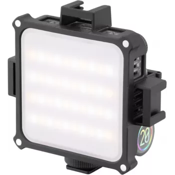 Zhiyun M20 RGB LED derítőlámpa 20W teljesítménnyel, 2700K-6500K CCT, HSI színmódok, OLED kijelző, mágneses hátlap, USB-C PD töltés