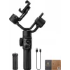 Zhiyun Smooth 5S AI okostelefon-gimbal mágneses derítőlámpával, 3 tengelyes stabilizátor, 300g terhelhetőség, fekete